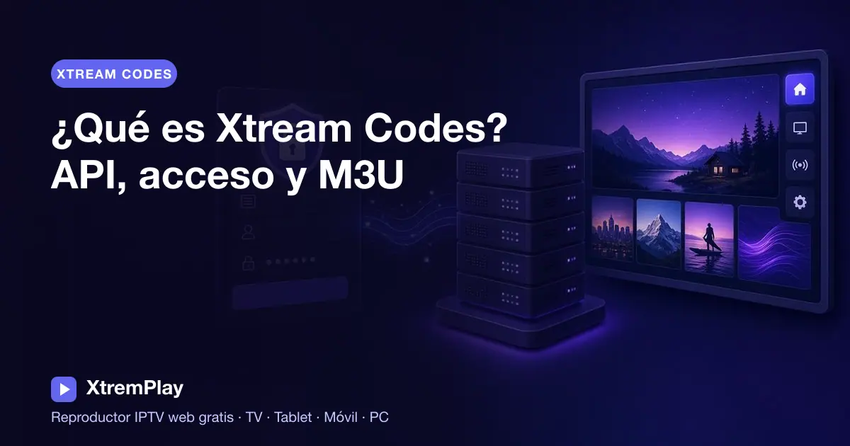 Usuario que introduce la URL del servidor, el nombre de usuario y la contraseña de Xtream Codes en un reproductor IPTV online