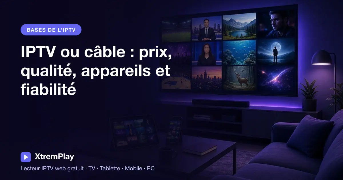 Comparatif entre IPTV, télévision par câble et satellite selon le prix, la qualité d’image, les appareils et la fiabilité