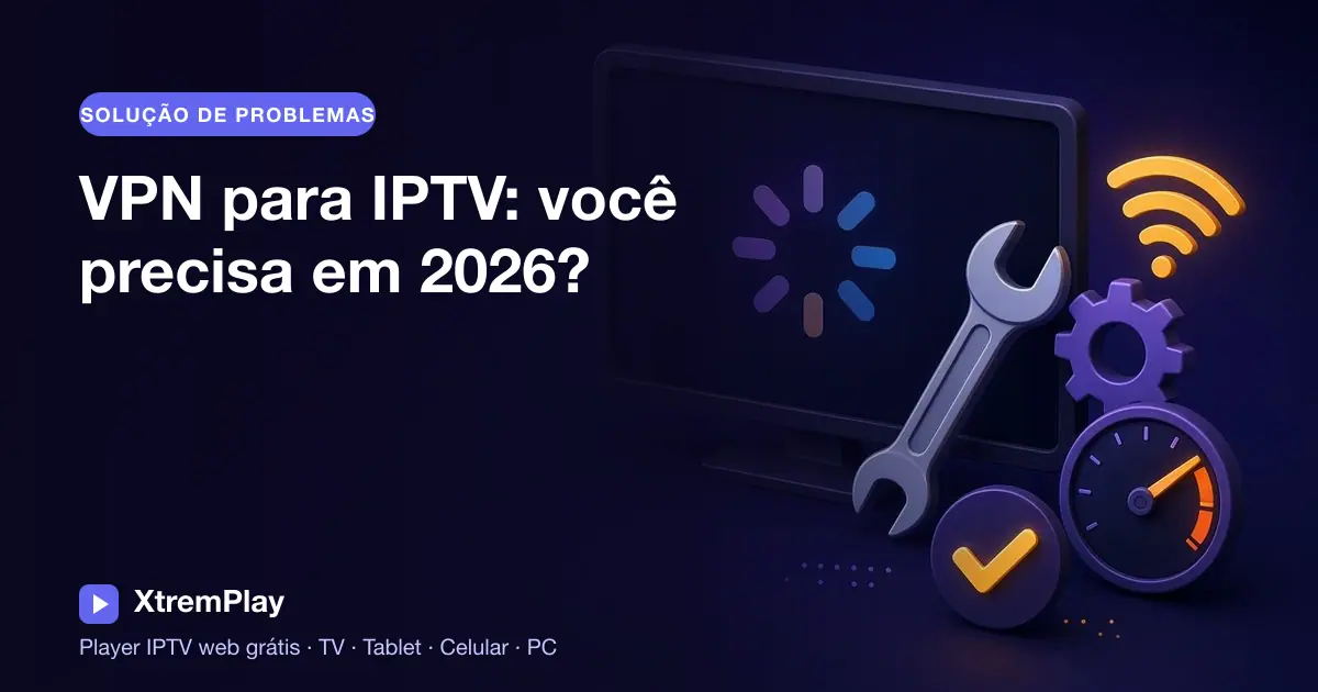 Espectador comparando a transmissão de IPTV com e sem VPN na televisão