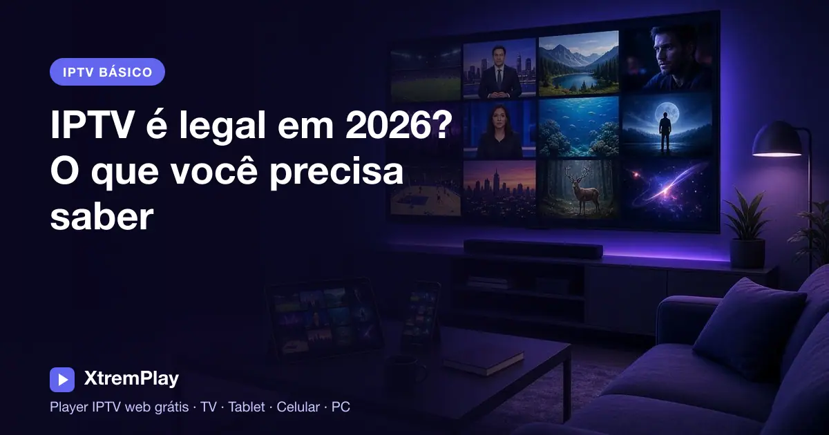 Pessoa conferindo se um serviço de IPTV tem licença enquanto assiste à televisão